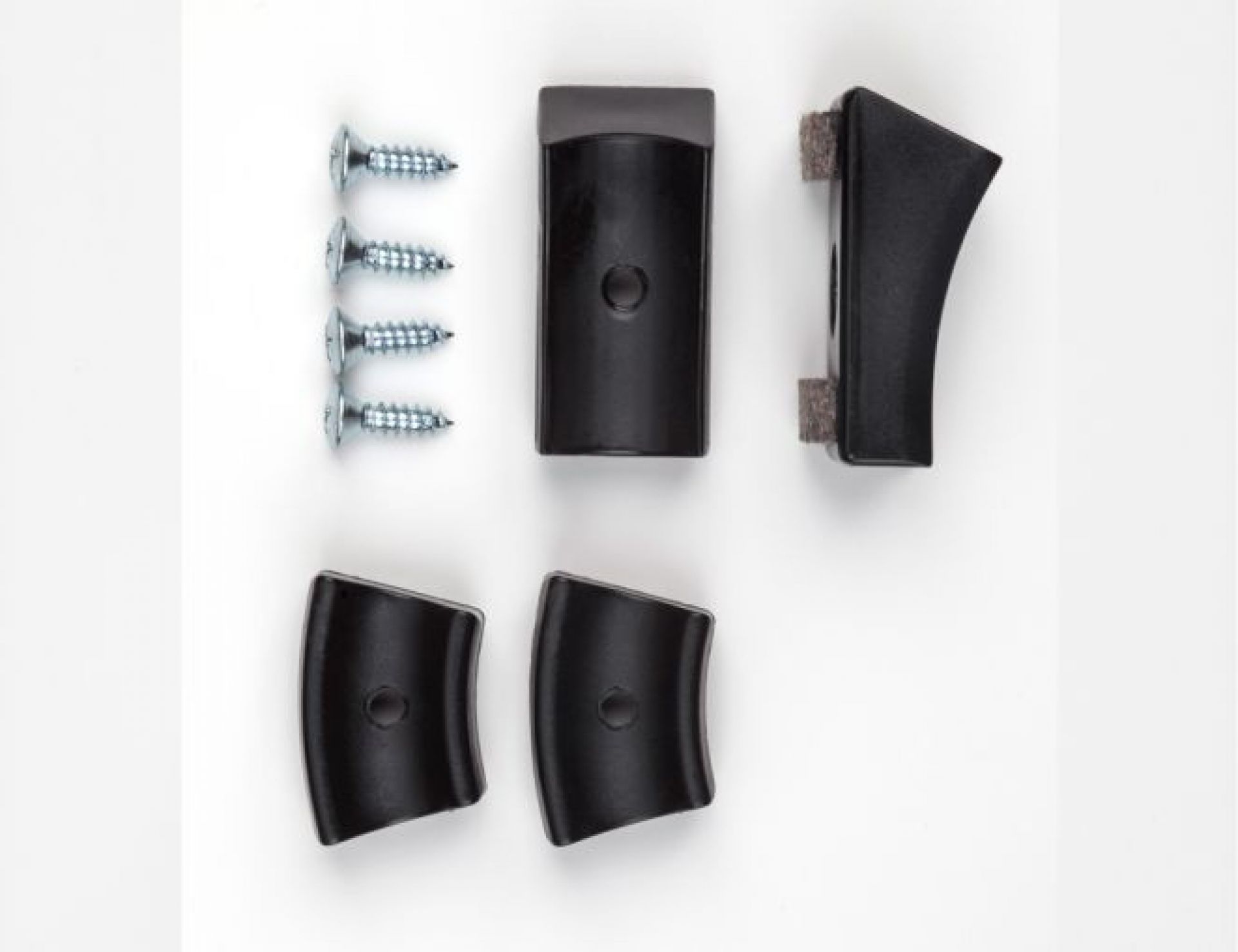 Slides for cantilever chairs Thonet Plastic Slides with felt insert black
